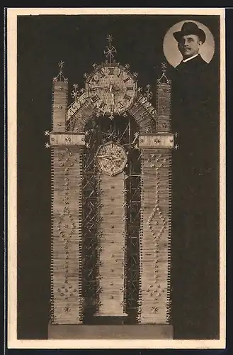 AK Goslar a. Harz, Kunstuhr aus Strohhalmen von Aug. Lehrke