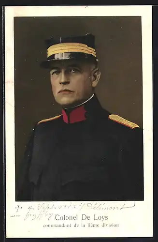 AK Colonel De Loys, Commandant de la Ilème division