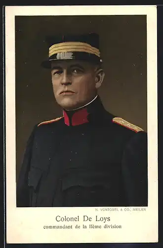 AK Schweizer Heerführer Colonel De Loys, Commandant de la Ilème division