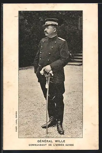 AK General Wille, Commandant de l`Armee Suisse