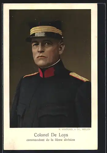 AK Colonel De Loys, Commandant de la Ilème division, Heerführer in Uniform