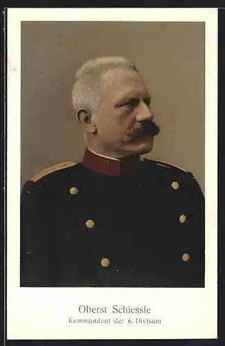 AK Oberst Schiessle, Kommandant der 6. Division in Uniform