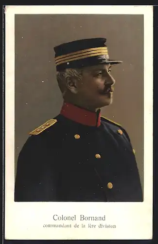 AK Colonel Bornand, Commandant de la lère division