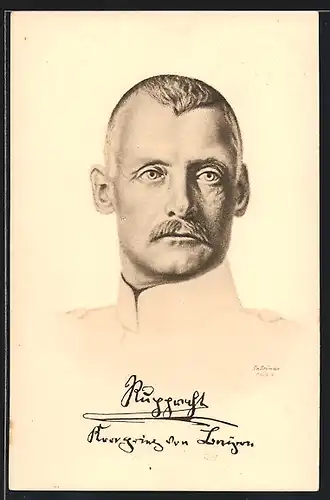 Künstler-AK Kronprinz Rupprecht von Bayern in Uniform