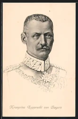 AK Kronprinz Rupprecht von Bayern in Uniform