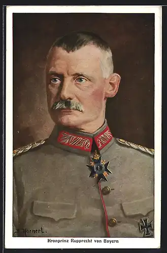 AK Portrait Heerführer Kronprinz Rupprecht von Bayern in Uniform mit Orden