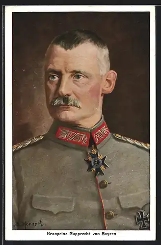 AK Portrait Heerführer Kronprinz Rupprecht von Bayern in Uniform mit Orden