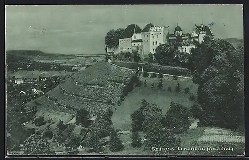 AK Lenzburg, Schloss Lenzburg, Neujahrsgruss