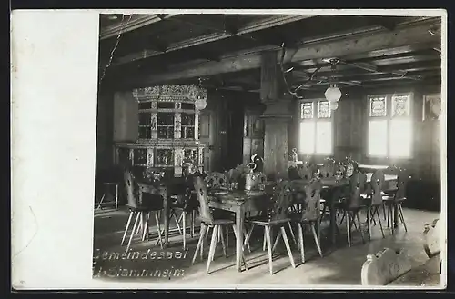 AK Unter-Stammheim, Gemeindesaal, Innenansicht