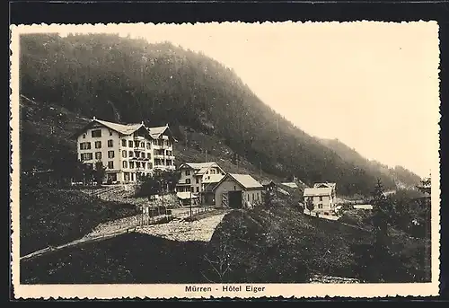 AK Mürren, Hotel Eiger am Berghang