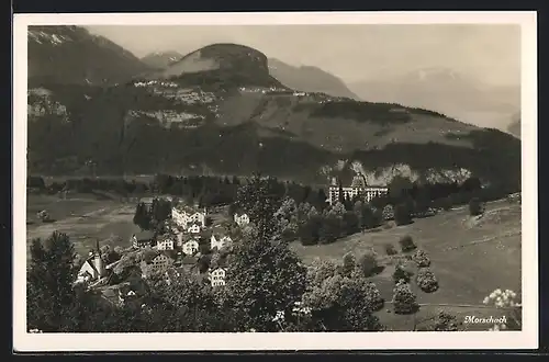 AK Morschach, Teilansicht mit Hotel