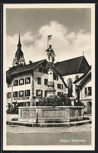 AK Zofingen, Blick auf den Thutbrunnen
