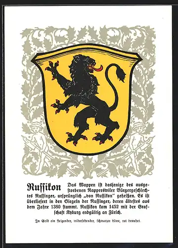 AK Russikon, Wappen der Gemeinde