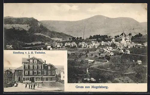 AK Mogelsberg, Handlung von J. B. Tschofen, Ortsansicht