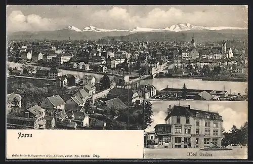 AK Aarau, Hôtel Gerber, Teilansicht