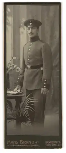 Fotografie Hans Brand, Bayreuth, Soldat in Uniform Regiment 7