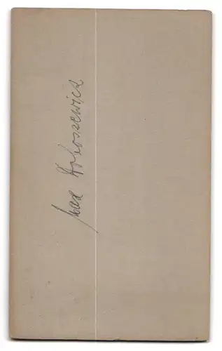 Fotografie C. Regler, Berlin, junger Mann Max Doboszewicz im Anzug mit Mustasch