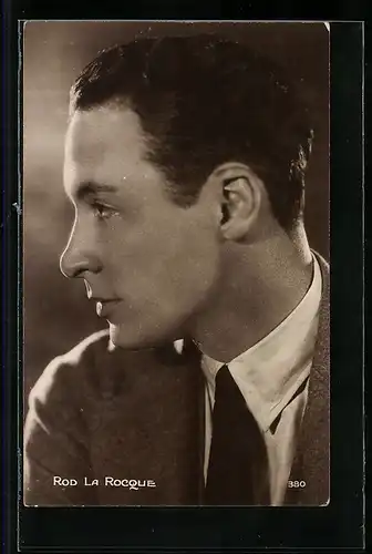AK Schauspieler Rod La Roque im Profil