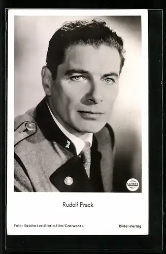 AK Schauspieler Rudolf Prack in Uniform