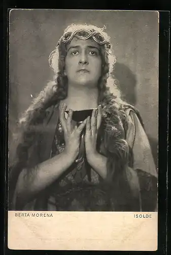 AK Opernsängerin Berta Morena im Kostüm als Isolde