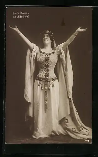 AK Opernsängerin Berta Morena als Elisabeth