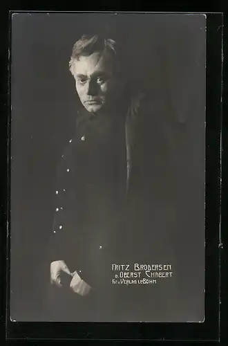 AK Opernsänger Fritz Brodersen als Oberst Chabert