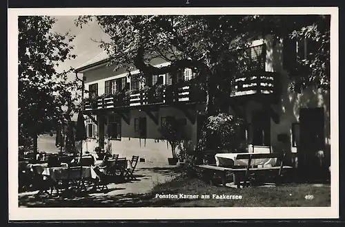 AK Villach, Pension Karner am Faakersee, Gartenansicht