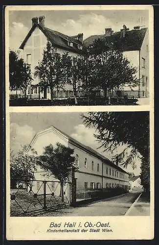 AK Bad Hall i. Oberdonau, Kinderheilanstalt der Stadt Wien
