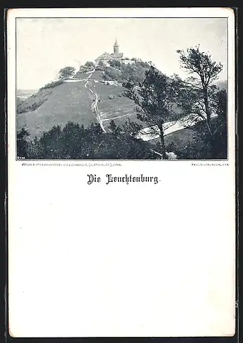 AK Leuchtenburg i. Th., Ortsansicht aus der Ferne