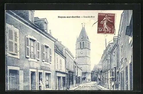 AK Noyen-sur-Sarthe, Grande Rue