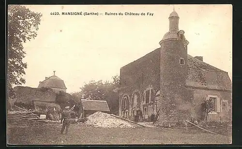 AK Mansigne, Ruines du Chateau de Fay