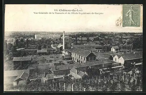 AK Chateau-du-Loir, Vue Generale de la Tannerie et de l`Ecole Superieure de Garcous