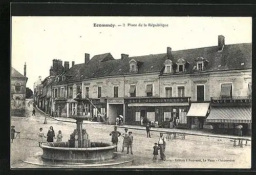 AK Ecommoy, Place de la republique, Cafe de L`Univers