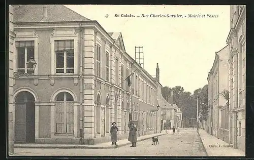 AK St-Calais, Rue Charles-Garnier - Mairie et Postes