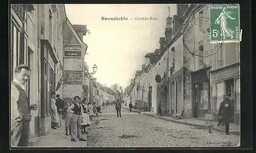 AK Bonnétable, Grande-Rue, Strassenpartie