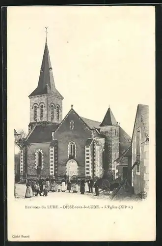 AK Dissé-sous-le-Lude, L`Eglise, Kirche