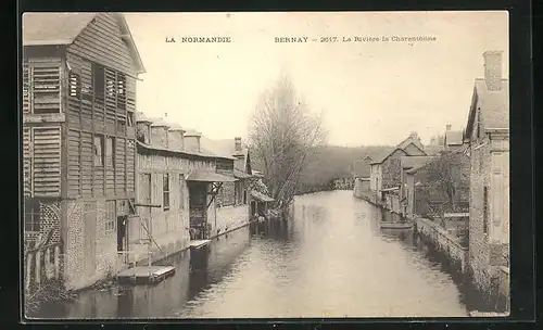 AK Bernay, La Riveire la Charentonne