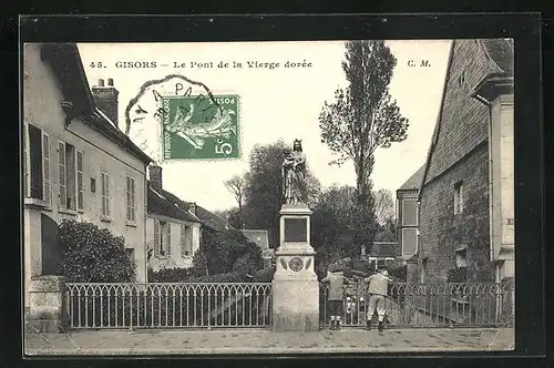 AK Gisors, le Pont de la Vierge dorée