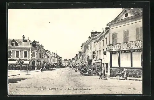 AK Pacy-sur-Eure, La Rue Édouard-Isambard