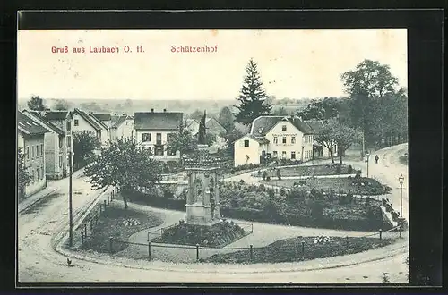 AK Laubach, Schützenhof und Denkmal