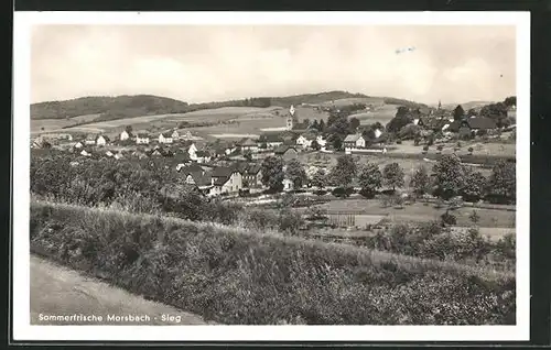 AK Morsbach / Sieg, Ortsansicht aus der Vogelschau