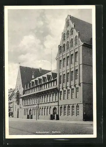 AK Aschersleben, Blick auf das Rathaus