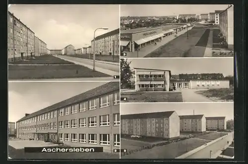 AK Aschersleben, Kosmonautenviertel mit 7. Oberschule und Kinderkrippe Nord