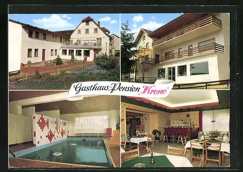 AK Weiten-Gesäss im Odenwald, Gasthaus u. Pension Krone