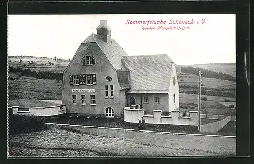 AK Schöneck i. V., Hotel-Rudolph Mangelsdorf-Bad