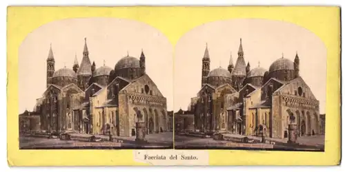 Stereo-Fotografie Ansicht Padova, Facciata del Santo