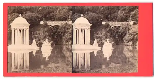 Stereo-Fotografie Ansicht Genova, Villa Durrazzo-Pallavicini