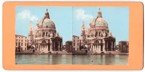 Stereo-Fotografie Ansicht Venedig, Chiesa della Salute