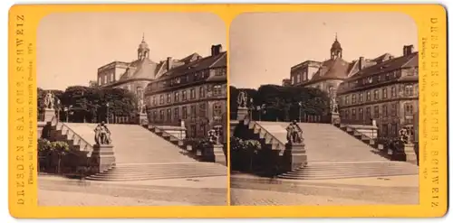 Stereo-Fotografie Otto Schmidt, Ansicht Dresden, Brühl'sche Terrasse