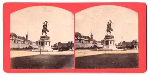 Stereo-Fotografie Wien, Heldenplatz mit Denkmal